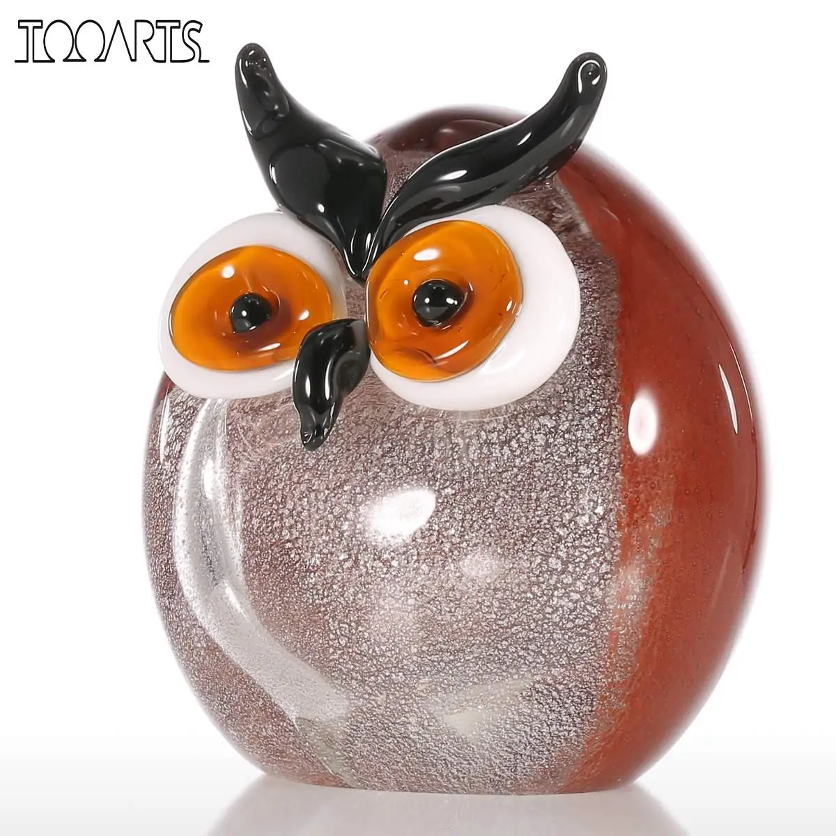 Статуэтка пухлая Сова Tooarts стеклянное украшение статуэтка животного аксессуары