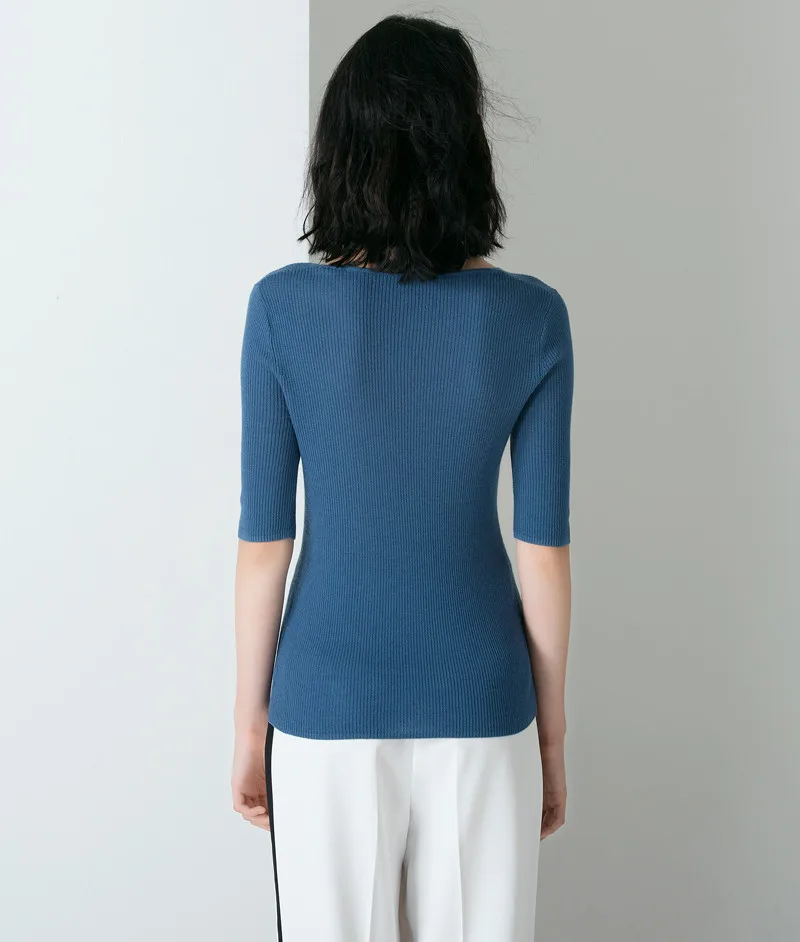Фото SuyaDream Women Pullovers 100%Merino Wool Knitted V Neck Half Sleeved Sweater 20201 FALL Winter Bottoming Knit Shirt Женская одежда SuyaDream Women Pullovers 100%Merino Wool Knitted V Neck Half Sleeved Sweater 20201 FALL Winter Bottoming Knit Shirt Женская одежда