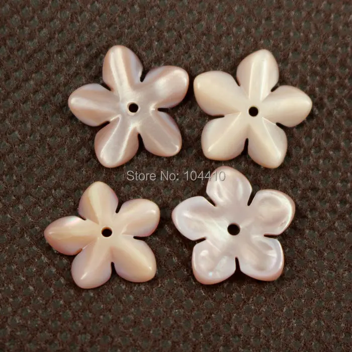 Новые резные розовые бусины в форме ракушки швабры с отверстием центре фокусным