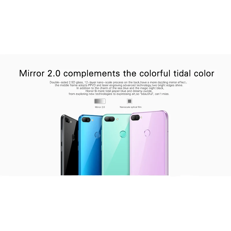 Смартфон huawei honor 9i, 5,84 дюймов, 2280x1080, Android 8,0, Kirin 659, четыре ядра, 3000 мА/ч, двойная задняя камера, МП, 4 Гб ram, 64 ГБ rom