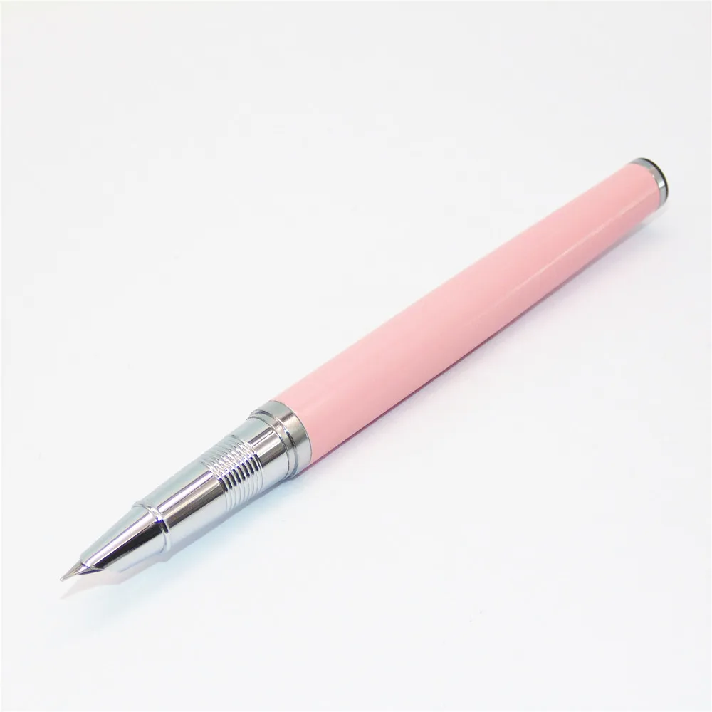 JINHAO 301 розовая большая шапка с бриллиантом Студенческая Фирменная тонкая перьевая ручка новинка