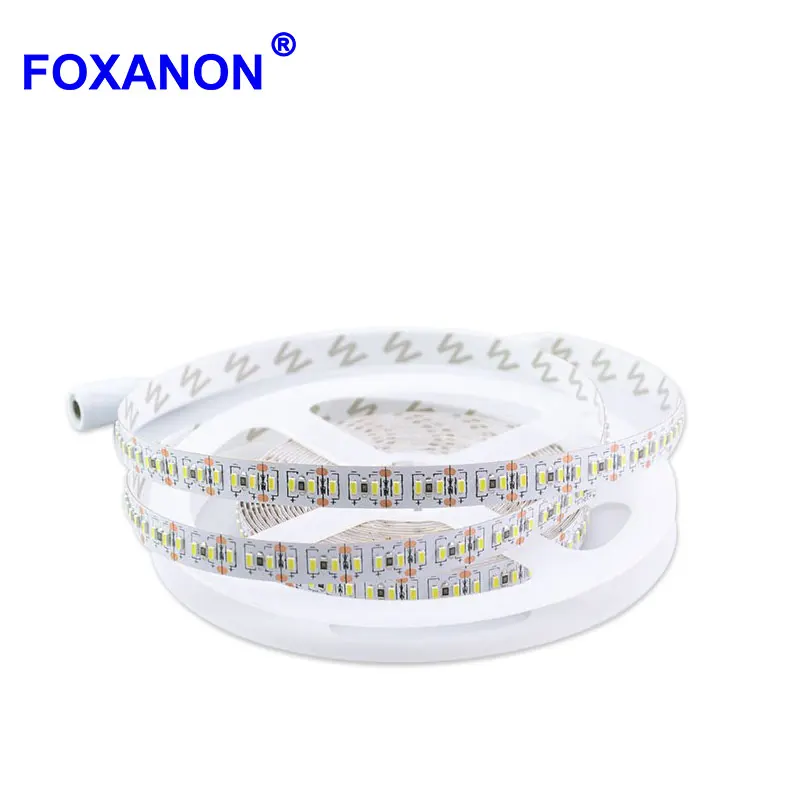 Светодиодная лента Foxanon 5 м SMD 3014 204 светодиода/метр 12 в пост. Тока