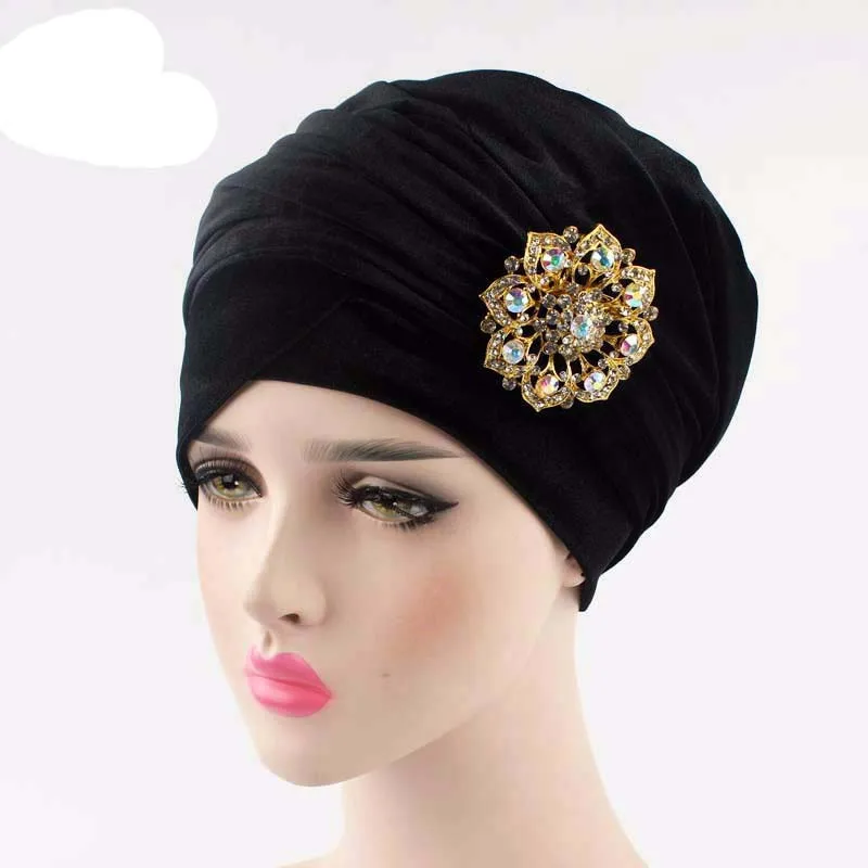 Women Hats Head Scarf Turban Elastic Hat India Chemo Cap Beanies Muslim Arab Amira Skullies Caps for Ladies|chemo caps|elastic hatskully hat |
