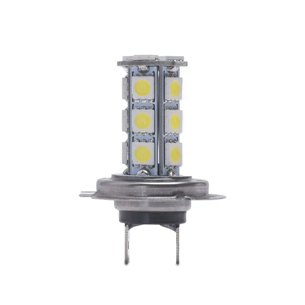 2шт H7 головной светильник светодиодный авто Светодиодная лампа 18 SMD 5050 белый для