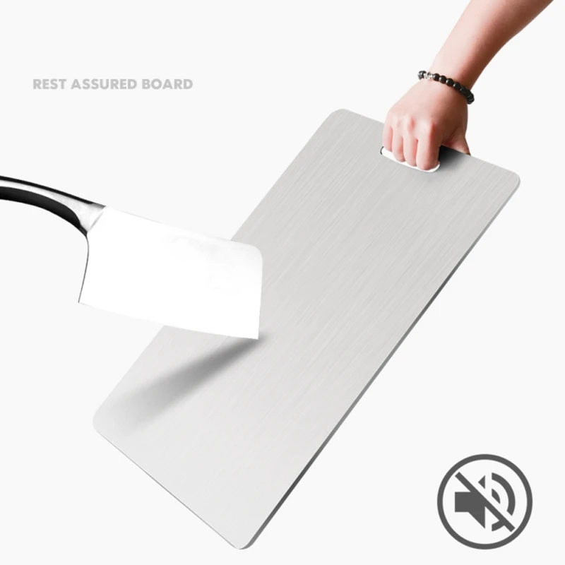 

Stainless Steel Chopping Blocks Cutting Boards For Kitchen Antibacterial Odorless Cutting Board for Food Fruit Vegetable