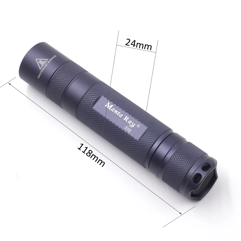 Manta Ray S10 серый Cree XML2 U3-1A AMC7135* 6 5 Режим плавный светильник с затемнением EDC светодиодный фонарик