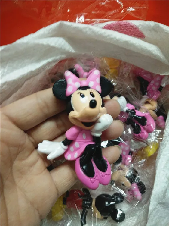 Новинка 2 шт. Микки Маус Минни фигурки игрушки мультяшная кукла подарки на день