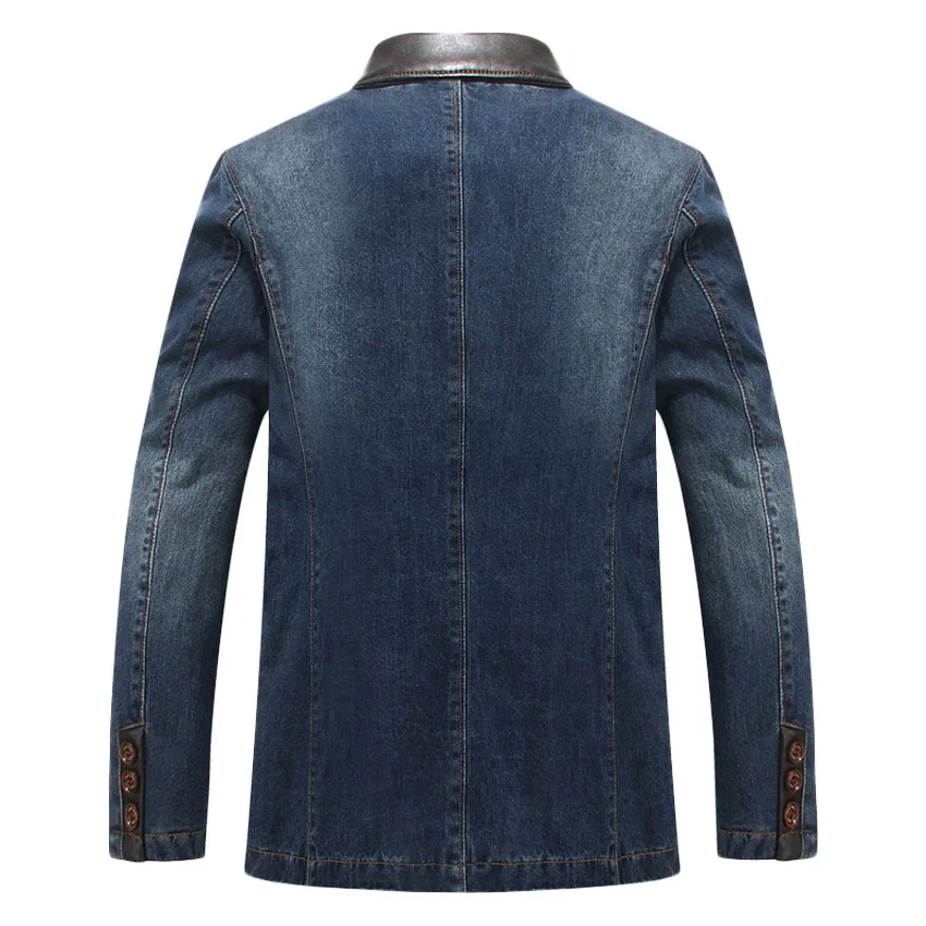AFS JEEP популярный осенний Повседневный блейзер для мужчин приталенный джинсовый