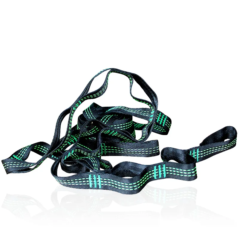 Зеленый гамак с тремя линиями ремешок для гамака дерева аксессуары уличной