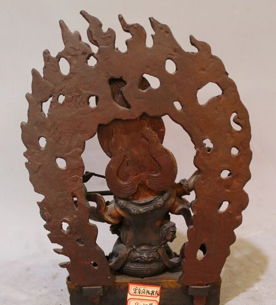 Оптовая продажа фабрики 9 &quotСтарый Тибет BuddhismTemple Чистая Бронзовый Девять Голов