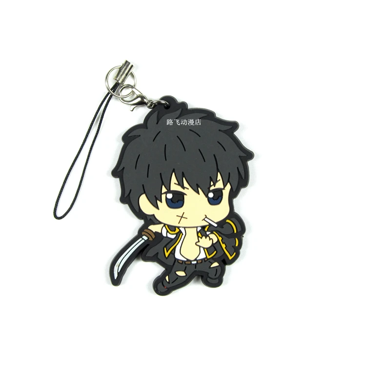 Фигурка героя аниме GINTAMA Sakata Gintoki Kondou Isao Okita Sougo кацура Котаро Takasugi Shinsuke резиновый