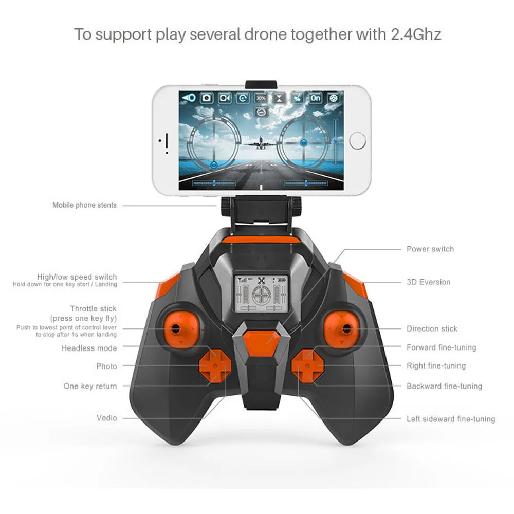 X10 2 4 ГГц беспилотный Дрон с HD камерой FPV Безголовый режим RC пульт дистанционного