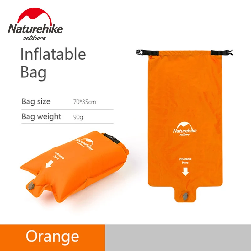 Orange Bag Naturehike надувной матрас складной походный коврик надувная кровать Одиночная надувная подушка сверхлегкий спальный коврик воздушный коврик NH19Z032-P - Цвет: Orange Bag
