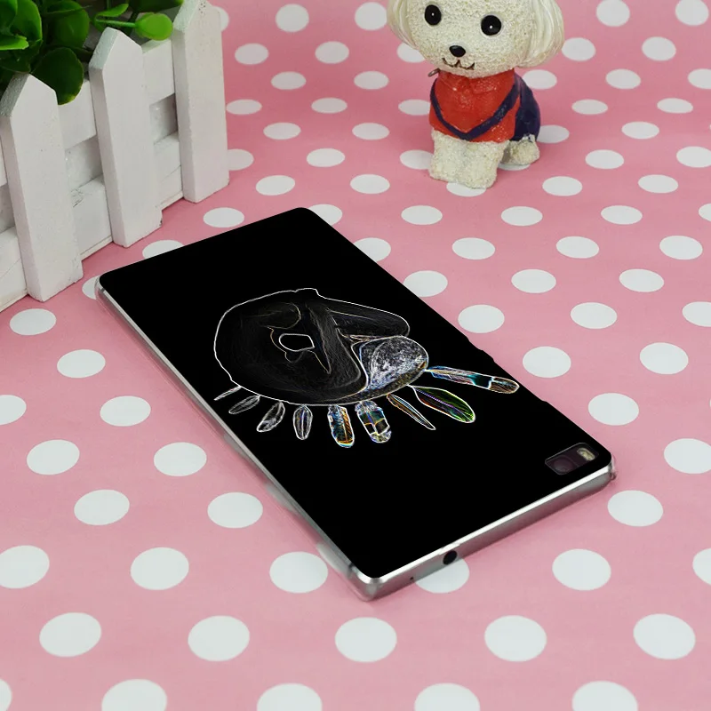 B0705 Холодное сердце Neon Glow Прозрачный Жесткий Тонкий чехол кожного покрова для Huawei