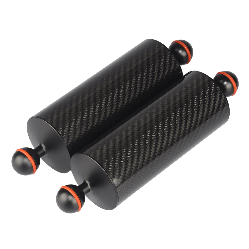 

MINIFOCUS 2 x 10" Floating Carbon Fiber Double Ball Float Arm for Diving Tray Video Light Underwater Photography Buoyancy System