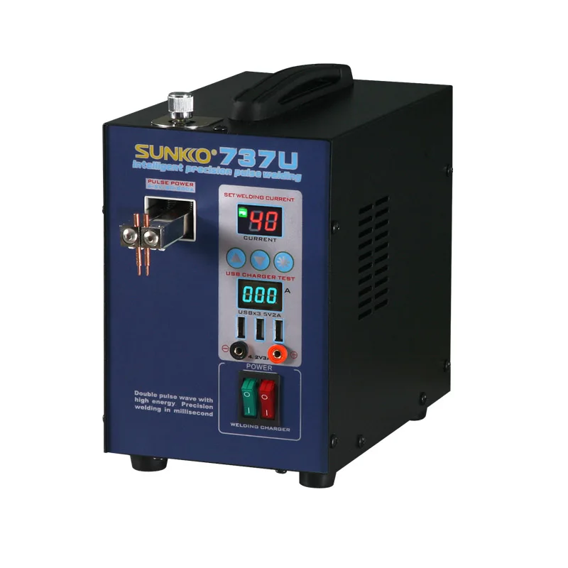 SUNKKO 737U Spot Welding 18650 lithium battery pack Testing and Charging for 3 USB ports output | Инструменты