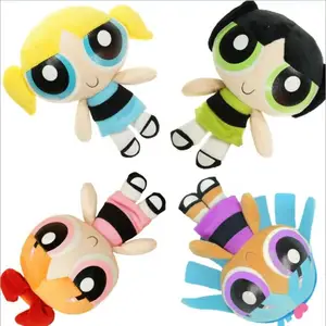 20cm the power puff bubbles blossom buttercup stuffed toys plush dolls girls toys cartoon anime gifts free global shipping