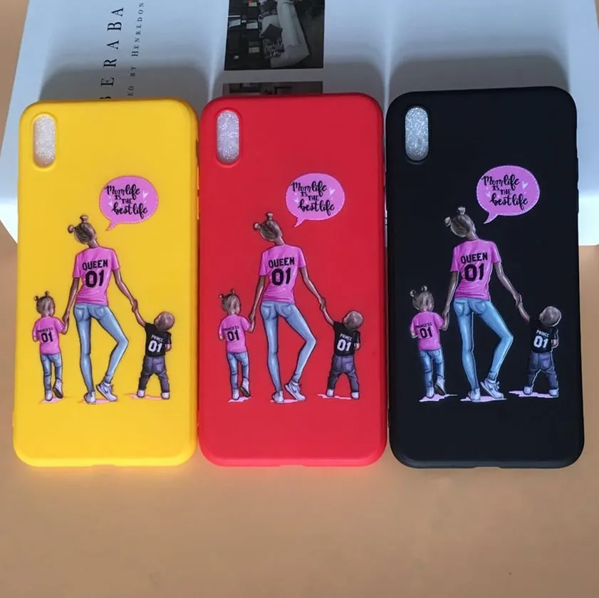 Чехол для iphone 6 7 8 Plus модные мягкие силиконовые чехлы телефонов Mom Love X Xs Max Xr 10 6s 5 5s Se