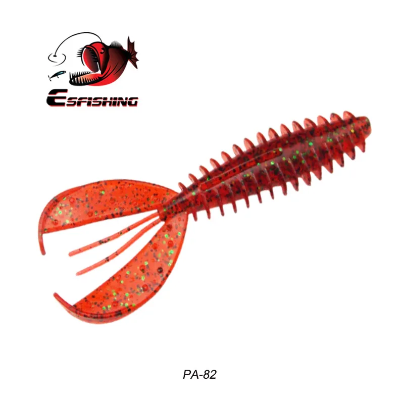 PA82 ESFISHING мягкие приманки Chunk Craw 6 шт. 110 мм мягкие приманки ПВА воблеры для троллинга форели воблеры - Цвет: PA82