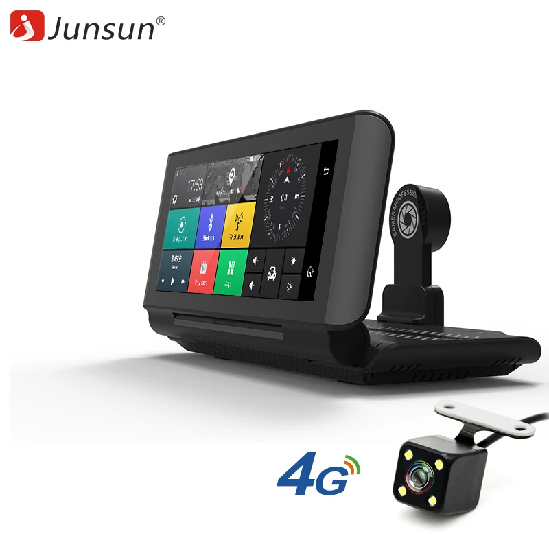 Junsun E29 Pro Автомобильный видеорегистратор с GPS 4G 6.86" Android 5.1 Камера WIFI 1080P Видеозапись Регистратор видеорегистратора Программа мониторинга припарковывания.