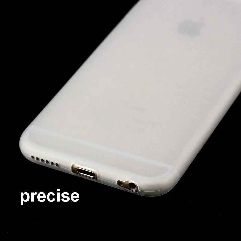 Матовый прозрачный белый мягкий силиконовый чехол из ТПУ для iphone 6 plus 6S защитный