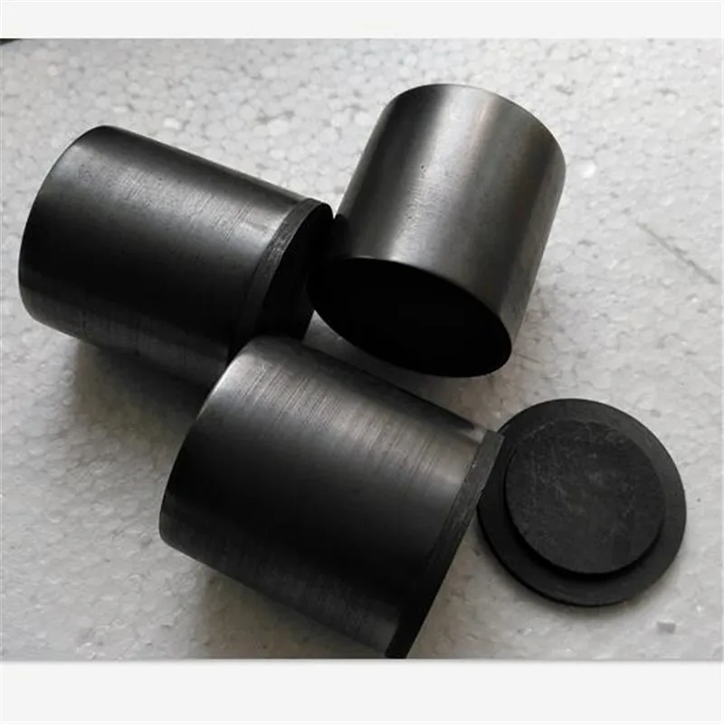 С крышкой Dia80x H80mm высокой чистоты графитовый тигель используется для драгоценных