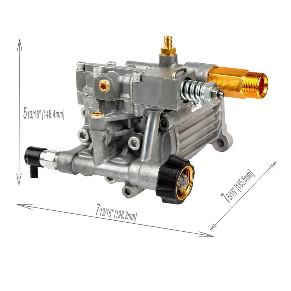 YAMATIC насос для мойки под давлением 2900 PSI 2 3 GPM 3/4 &quotгоризонтальный вал Himore 309515003 GC160