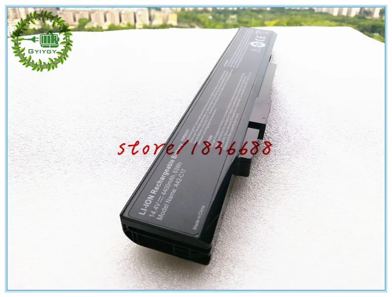 Gyiygy 14,4 V 4400 мА/ч, A32-C17 A41-C17 A42-C17 ноутбук Батарея ДЛЯ MEDION Akoya P7628 E7226T P7631T E7223T E7225 40045709 40045710