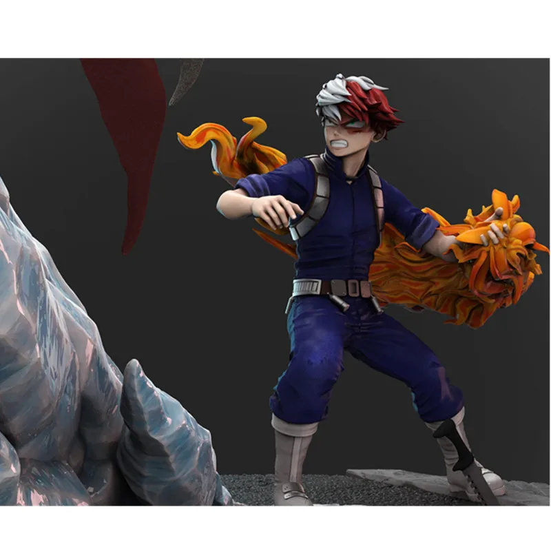 Предпродажа мой герой Academy Stain VS Todoroki Shoto GK Смола сцены статуя фигурка игрушка(Срок поставки: 60 дней) X740