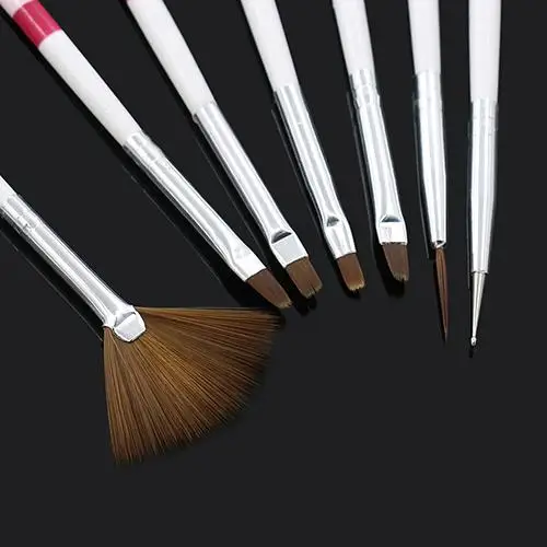 

Hot Nail Art Pen Brush 7Pcs Drawing Painting Dotting DIY Brushes Acrylic Tips Liner Nail Art Pens Set