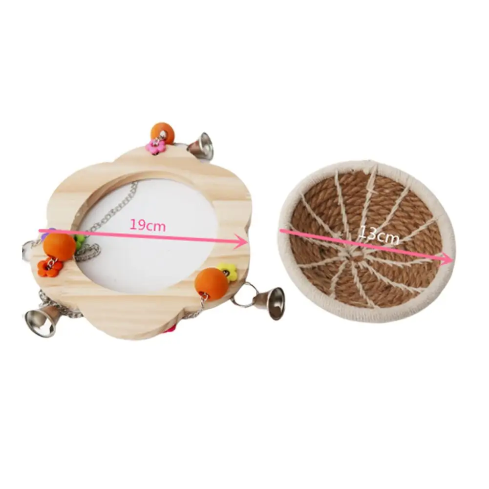 Хлопковая веревка Птичье гнездо для попугаев Попугай Игрушка подвесная кровать