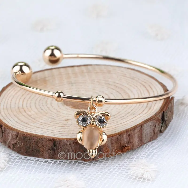 Женские браслеты с подвеской в виде совы винтажные опалом M * MHM596 # M1|bracelets for|bracelets