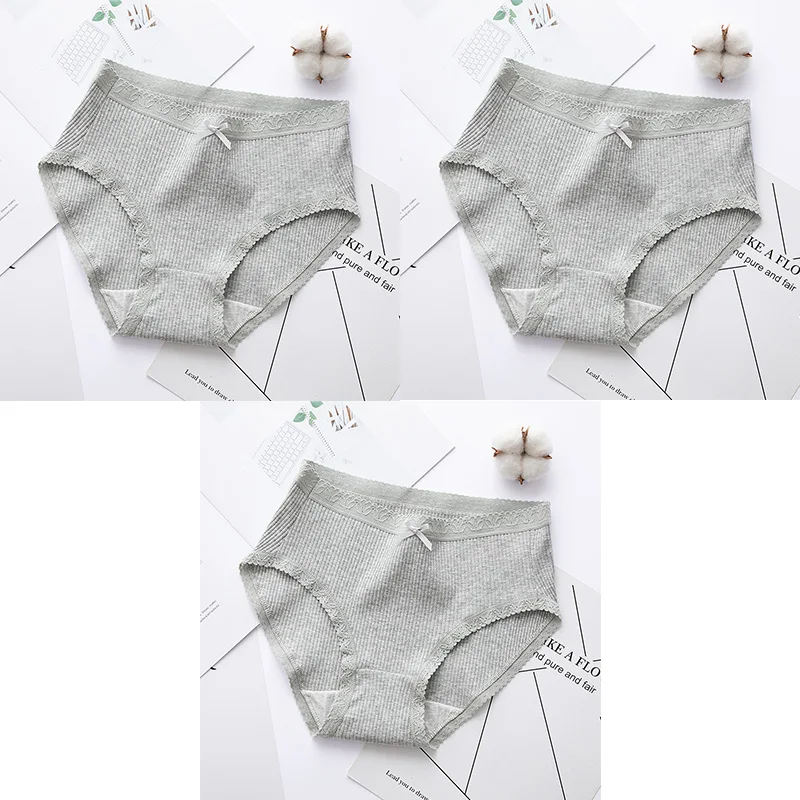 P 3 шт./лот, хлопковые сексуальные трусики для женщин, M-XL нижнее белье, нижнее белье, трусы для девушек, повседневные женские милые трусики для девушек - Цвет: P