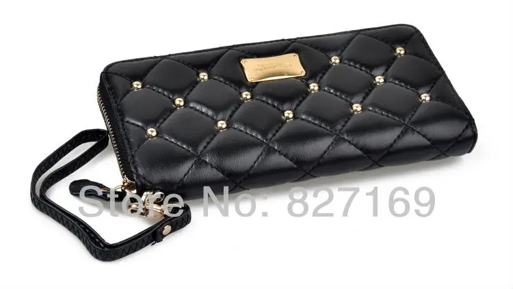 High Quality Women Wallet Genuine Leather Purse Credit Card Money Clip Black Discount Free Shipping | Багаж и сумки