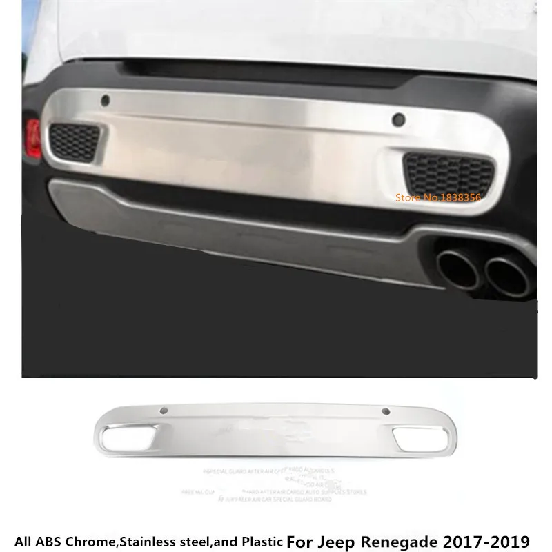 Для Jeep Renegade 2017 2018 2019 2020 корпус автомобиля из нержавеющей стали задний бампер