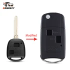2-кнопочный складной чехол Dandkey для автомобильного ключа-брелка для Toyota Camry ключ для Toyota Camry, Avalon, Corolla Echo Rav4 2002-2005