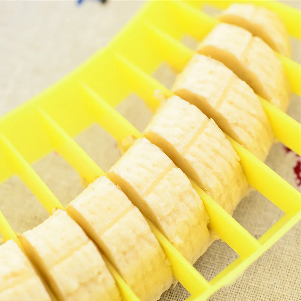 Banana slicer makes salad cut banana sausage ham fruit kitchen chopper tool accessories |