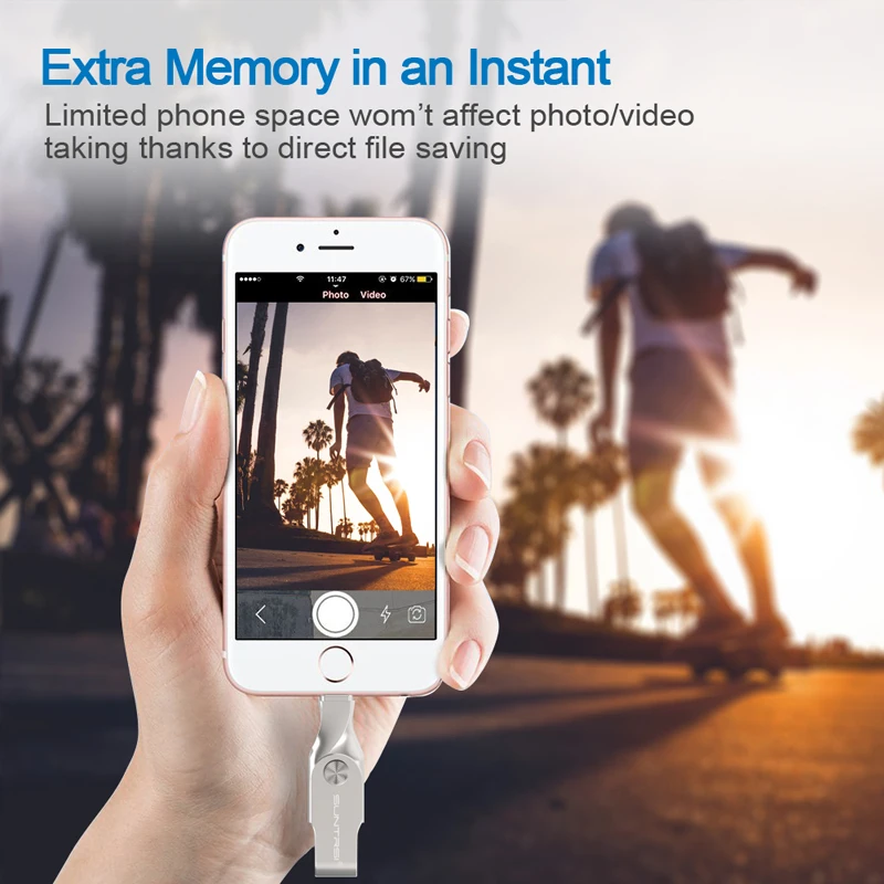 USB флеш-накопитель Suntrsi для iphone 6, 7, ipad, MFI, флешка, 64 ГБ, USB флешка, 32 ГБ, флеш-накопитель, USB 3,0, Lightning, USB флешка, высокая скорость