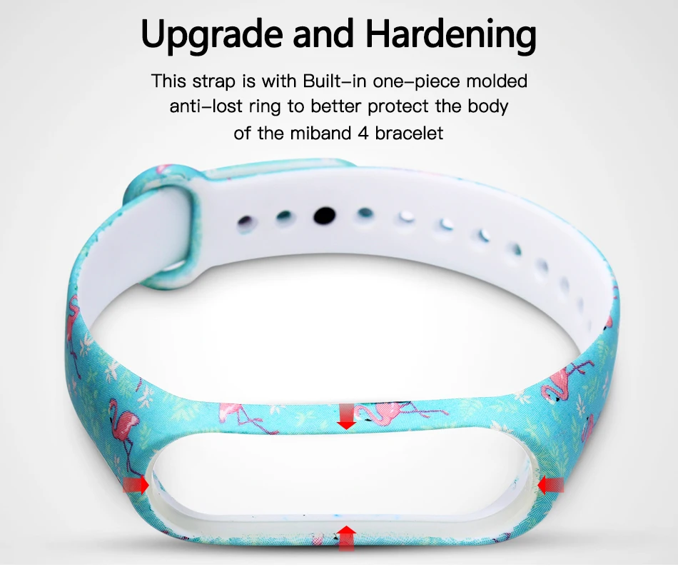 Сменные ремни BOORUI для mi band 4, ремешок на запястье для xiaomi mi band 3, спортивный силиконовый браслет для xiaomi mi band 3/4