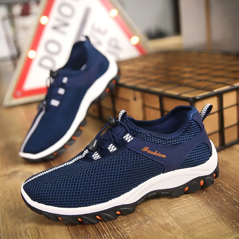 New Breathable Mesh casual shoes men fashion summer sneakers comfortable soft Basic Lace up flats 2018 DET669 | Обувь