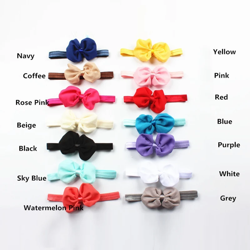 

10pcs/Lot Baby Girl Baby Girl Cute Bowknot Headbands Newborn Kids Hair Accessories Chiffon Hair Bands Headwear Baby Girl