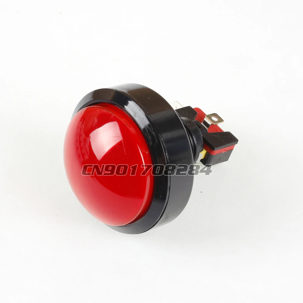 New 1x 60mm Dome Hemispherical LED Illuminated Push Buttons For Arcade Machine Games Parts Choose of 5 Colors