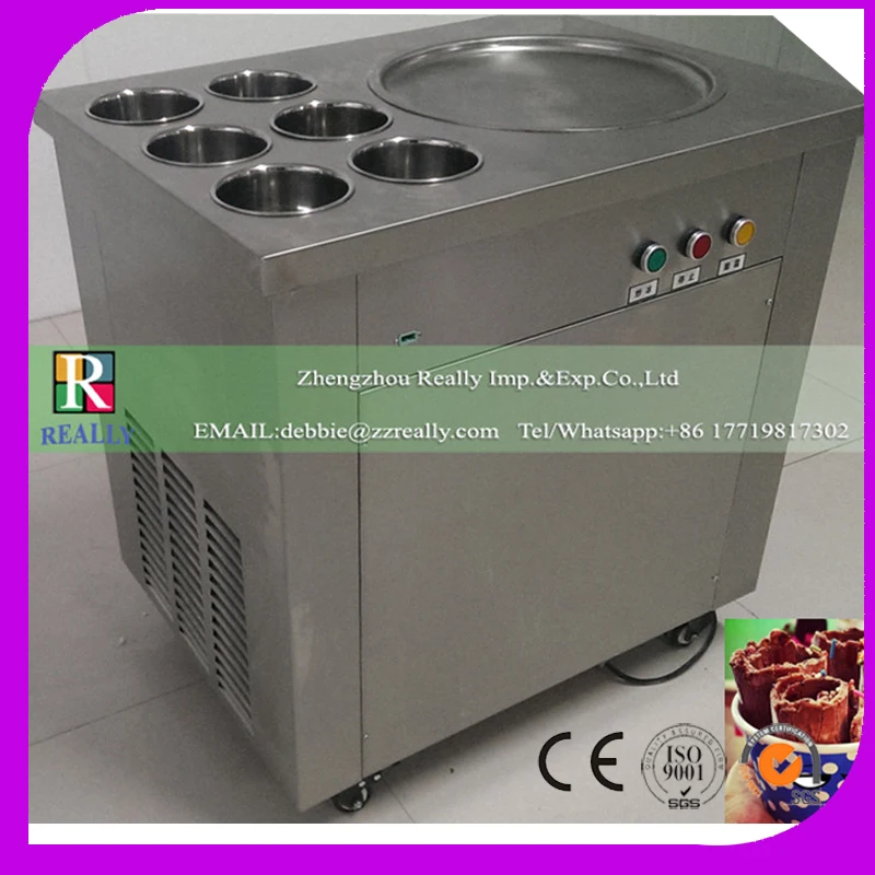 Сковорода для мороженого машина жарки йогурта Жареная Машина льда|ice cream fry