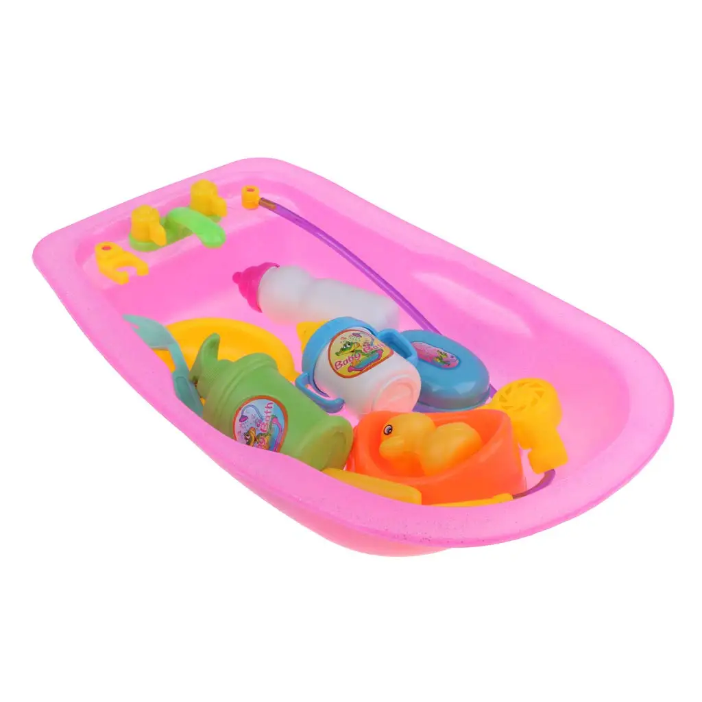 11 шт. аксессуары для ванной кукольный дом мебель Ролевые Игры развивающие