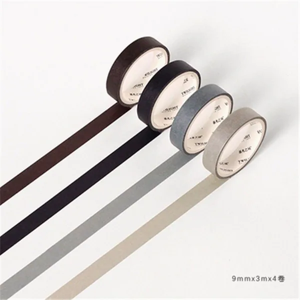 Cool color 4 шт./лот 9 мм* 3 м Фольга Сделай Сам лента для декорации Washi Скрапбукинг клейкую ленту наклейки Скрапбукинг Washitape стиральная лента 024037 - Цвет: Cool color