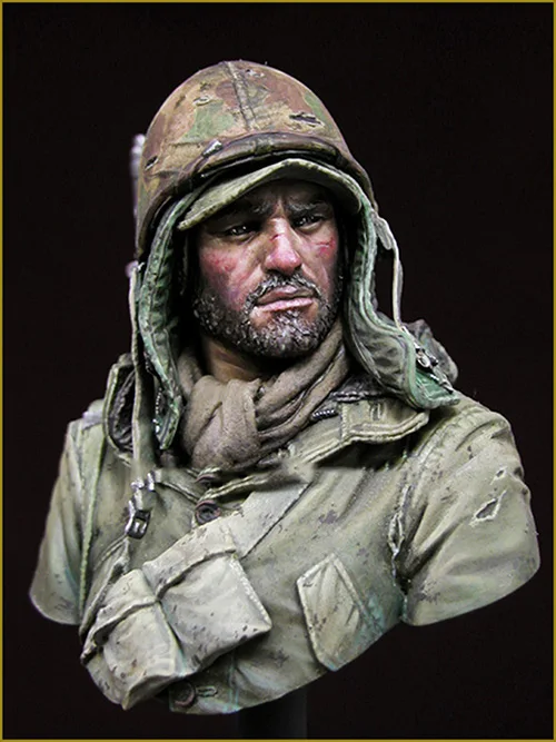 

Assembly Unpainted Scale 1/10 ancient bust modern WAR 1950 figure Historical Resin Model Miniature Kit