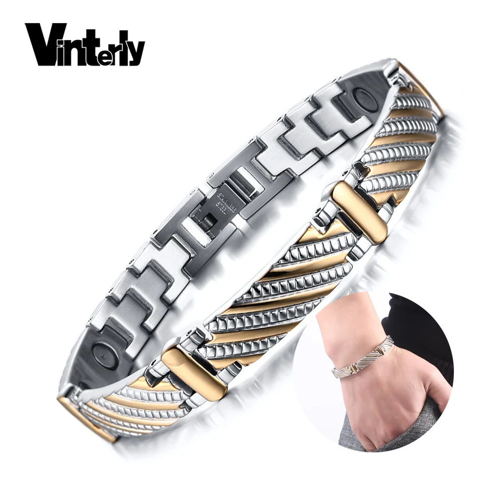 Мужской браслет из нержавеющей стали с магнитной цепью|jewelry bracelet|jewelry bracelet boxjewelry