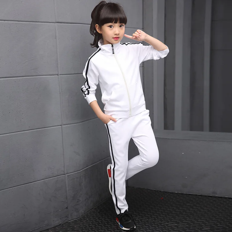 Children suit sportswear Girls Clothing Set 2019 spring autumn Top + Pants 2 Piecese suits teenage children sport |