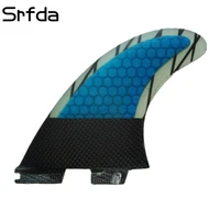 srfda surfboard fin high quality for fcs ii box surf fins with fiberglass honey comb material for surfing 002 size m