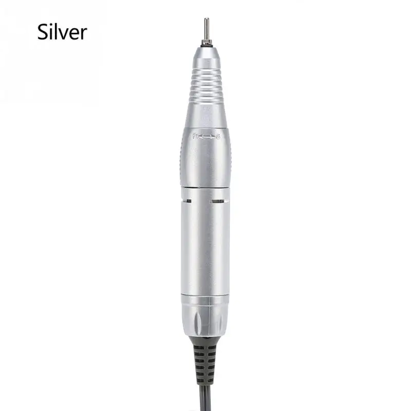 Silver 4 цвета дрель для дизайна ногтей ручка наконечник для электрического дизайна ногтей дрель для маникюра педикюр машина для полировки шлифовальная машина - Цвет: Silver